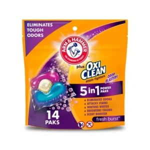 Oxi Clean 5en1  14 cápsulas odor blasters