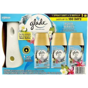 Ambientador Glade con 3 respuesto aroma Agua