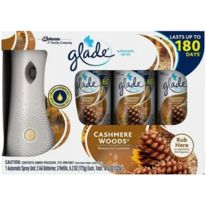 Ambientador Glade con 3 respuesto aroma Madera