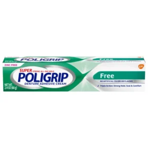 Poligrip Crema Adhesiva para Dentaduras Postizas y Parciales Original sin Zinc