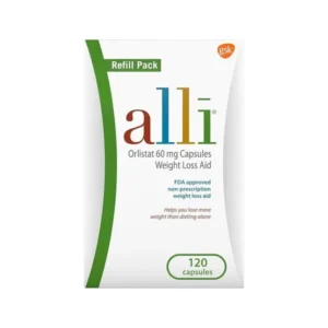 Alli Orlistat píldoras suplementarias para adelgazar 120 tab